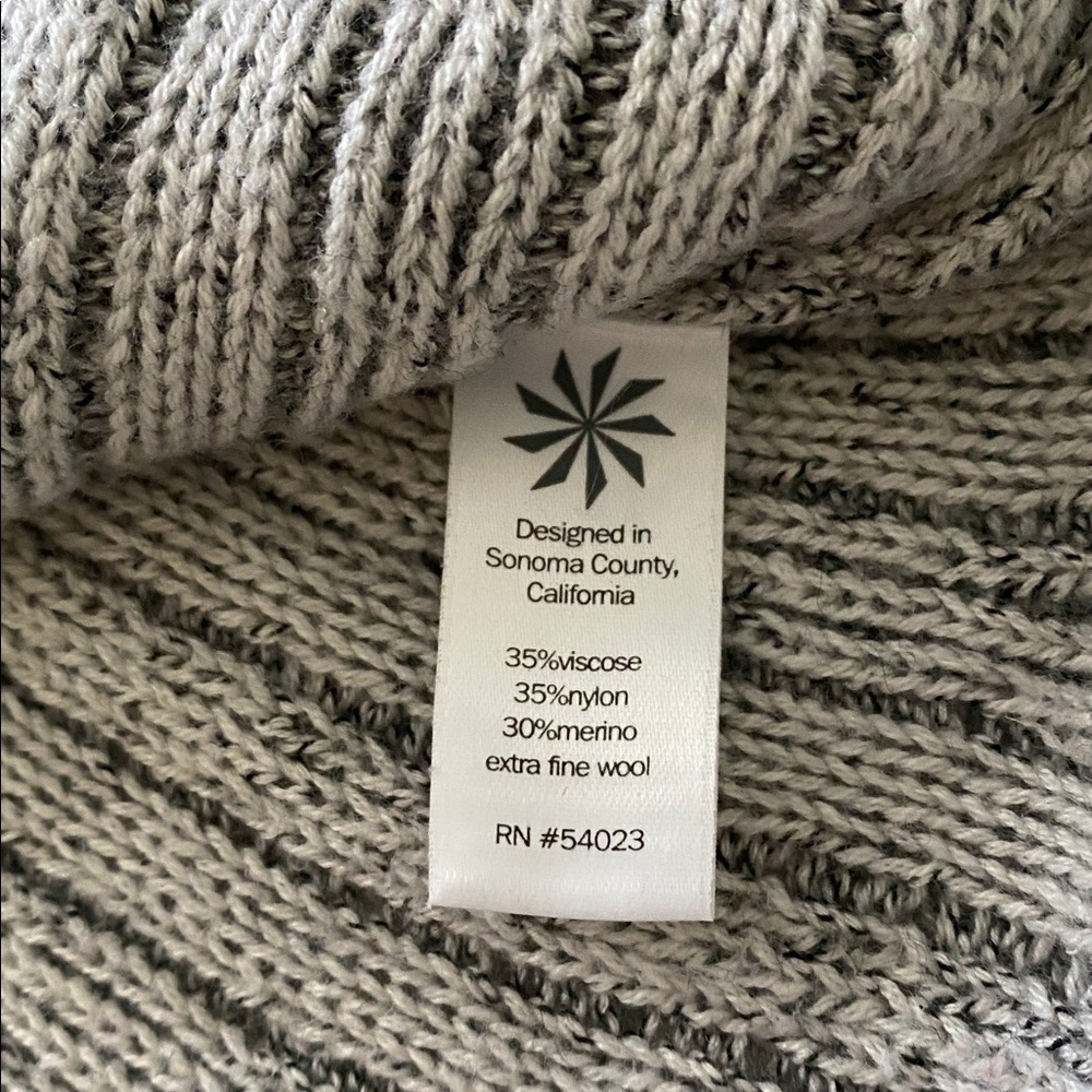 Athleta Borealis Cable Knit Wool Blend Sweater in gray - Picture 9 of 9